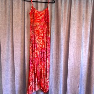 Long high low free people dress